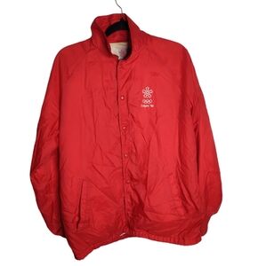Vintage 1988 Winter Olympics Calgary Licensed Windbreaker Terry lining size S